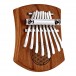 Meinl Mini Kalimba, 8 notes, flower of life, Red Zebrawood