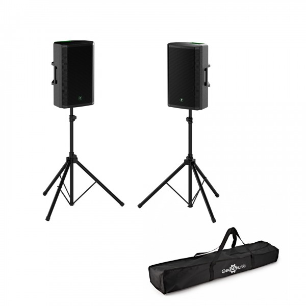 Mackie Thrash 212 12" Active PA Speaker, Pair with Stands - Full Pair