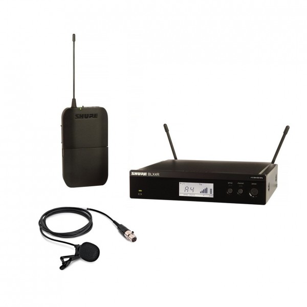 Shure BLX14R/CVL-H8E Rack Mount Wireless Lavalier Microphone System - Full Set