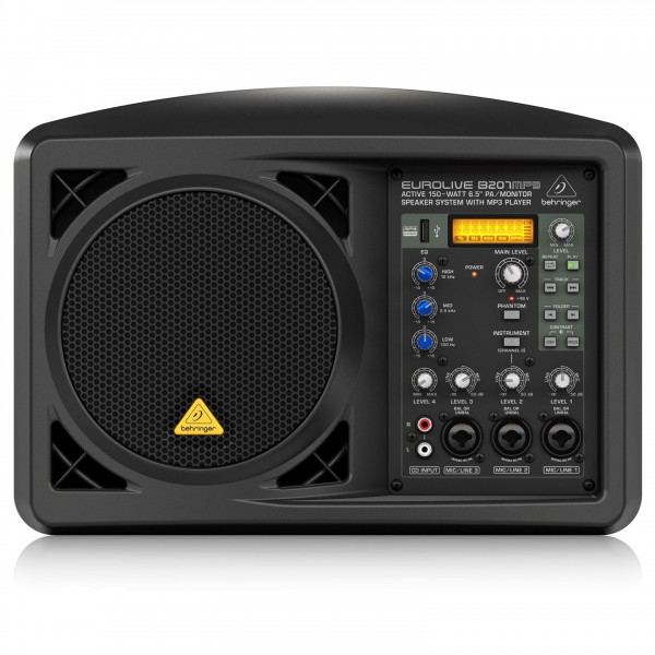 Behringer B207 MP3 Active PA Speaker/Monitor - Front