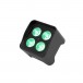Eurolite AKKU Mini UP-4 QCL Spot - Left, On Green