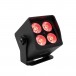 Eurolite AKKU Mini IP UP-4 QCL Waterproof Spot - Right, Red