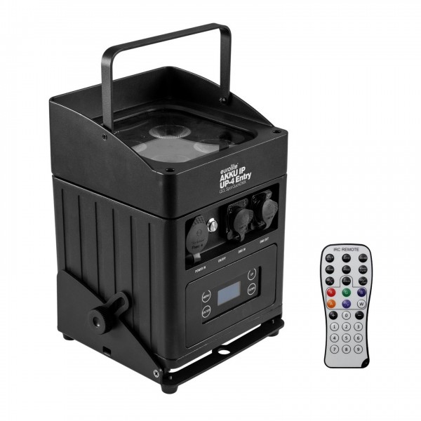 Eurolite AKKU IP UP-4 Entry QCL Spot With QuickDMX - Up, with Controller