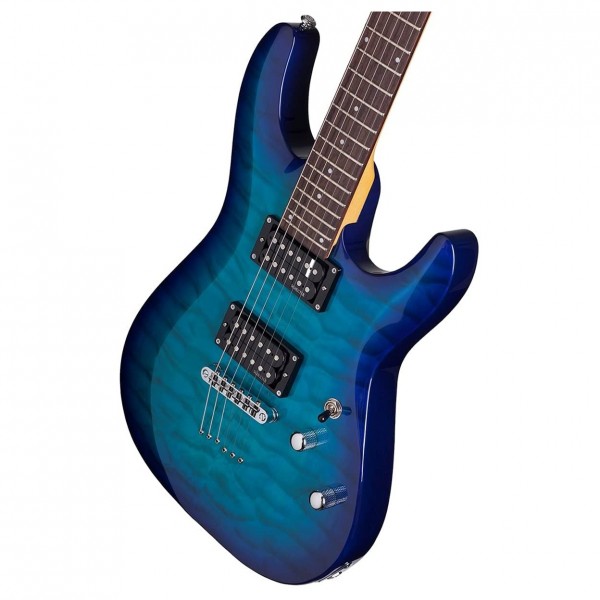 Schecter C-6 Plus, Ocean Blue Burst Body