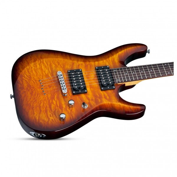 Schecter C-6 Plus Electric Guitar, Vintage Sunburst Body