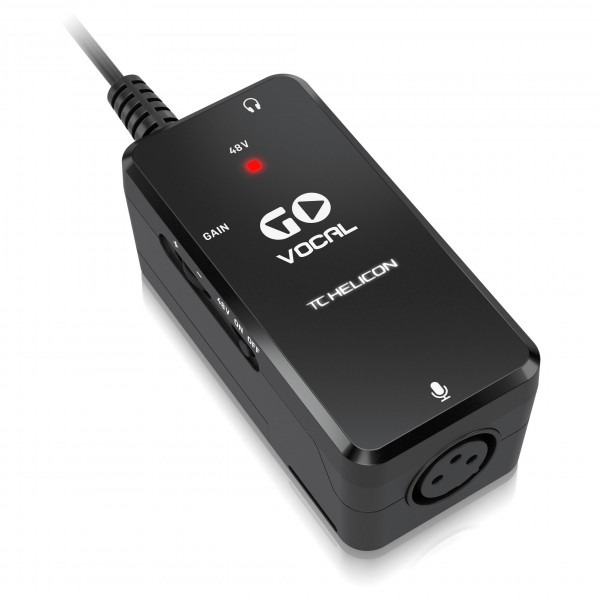 TC Helicon GO VOCAL Microphone Pre-amp for Mobile Devices - Left