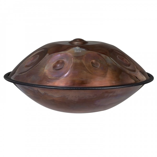 Sela Majesty Handpan F sharp Melodic Minor Custom, Stainless Steel - Front