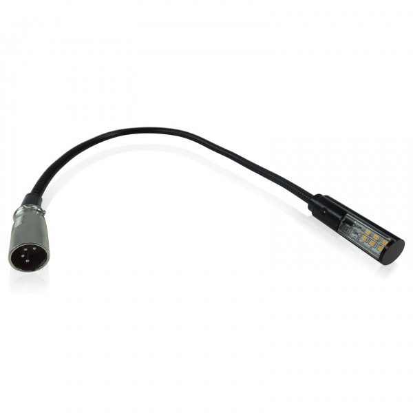 Klark Teknik LEDLAMP18 18" LED Gooseneck Light with XLR, Straight - Left
