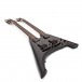 Harlem V Double Neck Guitar by Gear4music, Black