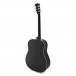 Dreadnought Left-Handed Acoustic Guitar by Gear4music, Black