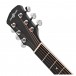 Dreadnought Left-Handed Acoustic Guitar by Gear4music, Black