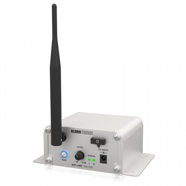 Klark Teknik AIR LINK DW 20R 2.4 GHz Wireless Stereo Receiver - With Brackets, Right