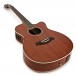 3/4 Size Electro-Acoustic Travel Guitar by Gear4music, Mahogany