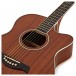 3/4 Size Electro-Acoustic Travel Guitar by Gear4music, Mahogany