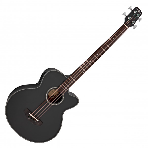 Electro Acoustic Bass Guitar by Gear4music, Black