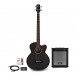 Electro Acoustic Bass Guitar, Black + 35W Amp Pack