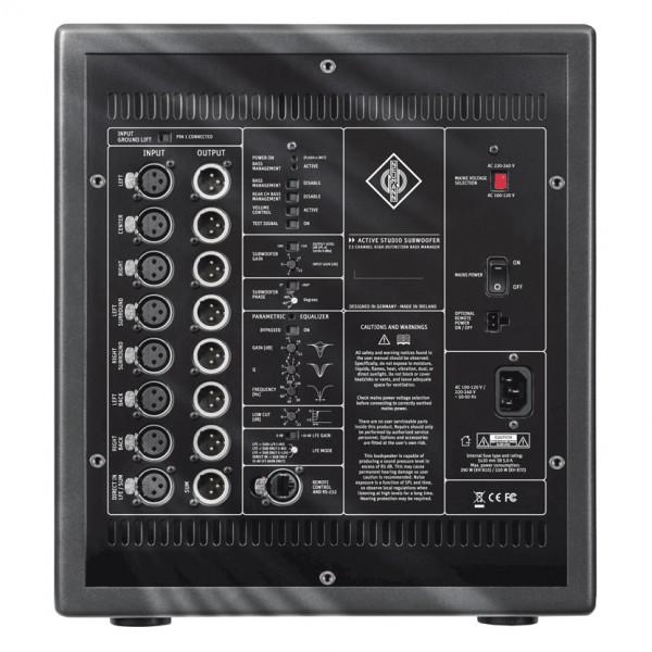 Neumann KH 810 G Active Studio Subwoofer Rear