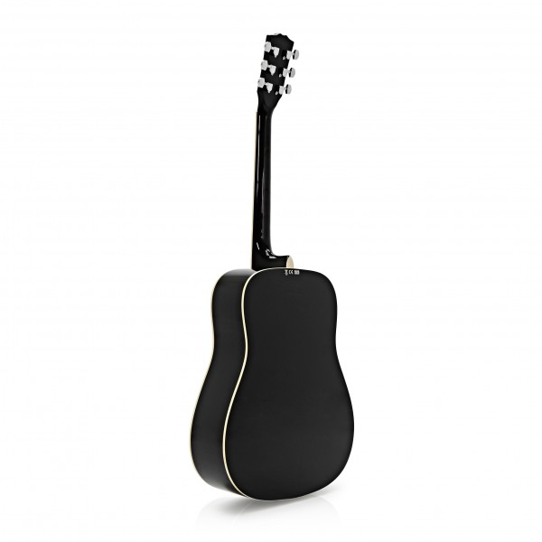 Dreadnought Acoustic Guitar by Gear4music, Black