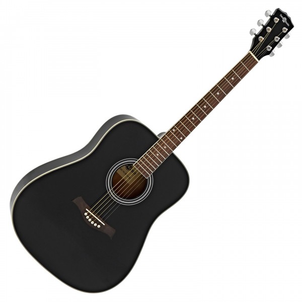 Dreadnought Acoustic Guitar by Gear4music, Black