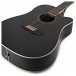 Dreadnought 12 String Electro Acoustic Guitar by Gear4music, Black