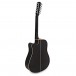 Dreadnought 12 String Electro Acoustic Guitar by Gear4music, Black