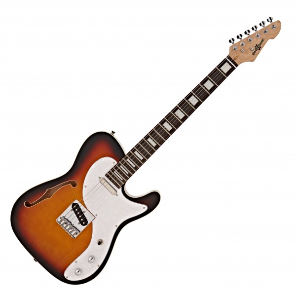 Knoxville Semi-Hollow Guitar and SubZero V35RG Amp Pack, Sunburst