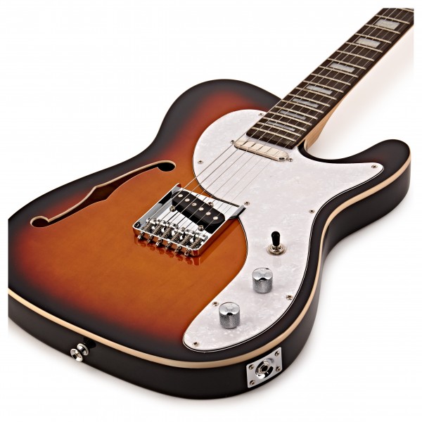 Knoxville Semi-Hollow Guitar and SubZero V35RG Amp Pack, Sunburst