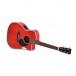 Ditson 000C-10E Dreadnought Cutaway Electro Acoustic, Trans Dark Red Lay Down