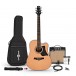 Dreadnought Cutaway Electro Acoustic Guitar + 15W Amp Pack