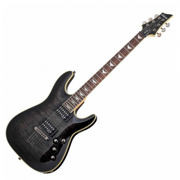Schecter Omen Extreme-6 Electric Guitar, See Thru Black