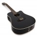 Dreadnought 12 String Electro Acoustic Guitar, Black + Amp Pack