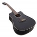 Dreadnought 12 String Electro Acoustic Guitar, Black + Amp Pack