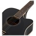 Dreadnought 12 String Electro Acoustic Guitar, Black + Amp Pack