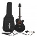 Single Cutaway Acoustic Guitar Complete pakiet marki Gear4music, Black