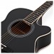 Single Cutaway Acoustic Guitar Complete Pack by Gear4music, Black