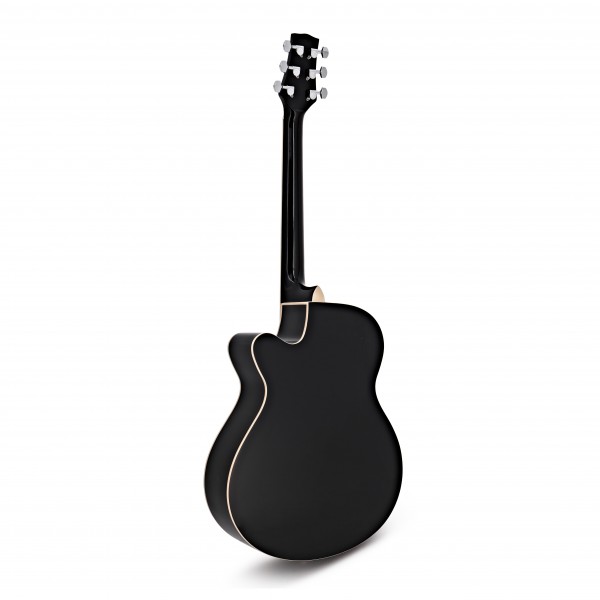 Single Cutaway Acoustic Guitar Complete Pack by Gear4music, Black