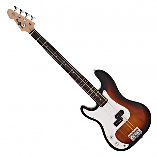LA Bass Guitar Sunburst, 15W Bass Amp Pack