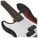 LA Left Handed Bass Guitar + 15W Amp Pack, Sunburst