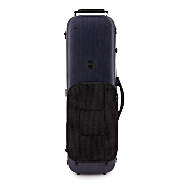Young Polycarbonate Oblong Violin Case, Brushed Blue