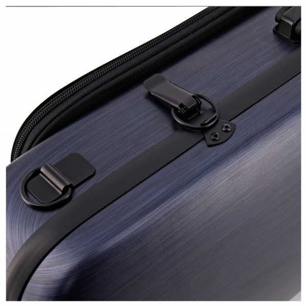 Young Polycarbonate Oblong Violin Case, Brushed Blue