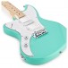 Seattle Left Handed Guitar and SubZero V35RG Amp Pack, Seafoam Green