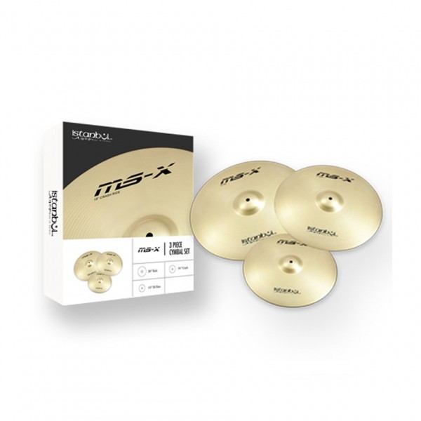 Istanbul Agop MS-X Cymbal Set - 14" / 16" & 20"