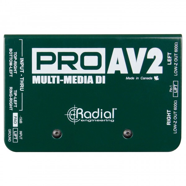 Radial ProAV2 Stereo Multimedia DI Box
