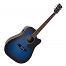 Ibanez PF15ECE Electro Acoustic, Trans Blue Burst