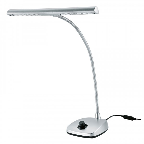 K&M 12298 LED Piano Lamp, Silver, EU Plug