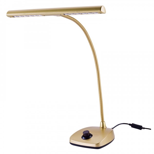 K&M 12298 LED Piano Lamp, Gold ,UK Plug
