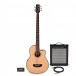 Roundback Electro Acoustic 5 String Bass Guitar + 35W Amp Pack