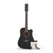 Dreadnought 12 String Acoustic Guitar, Black + Accessory Pack