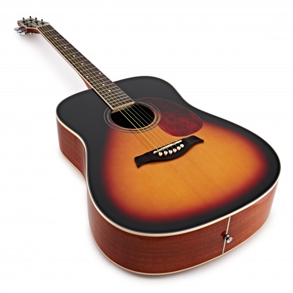 Deluxe Dreadnought Acoustic Guitar by Gear4music, Mahogany