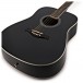Dreadnought Acoustic Guitar by Gear4music, Black